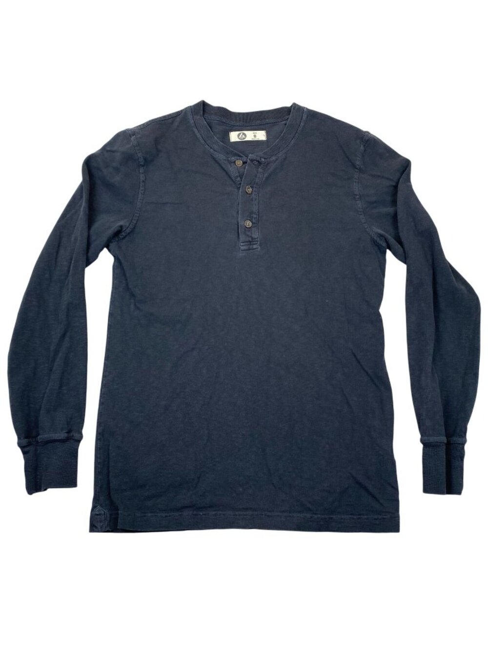 American Giant Henley Shirt Mens Small Long Sleeve Crewneck Classic Vintage Tag